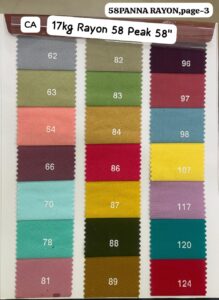 17kg Rayon 58 Peak 58 Width