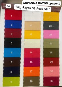 17kg Rayon 58 Peak 58 Width