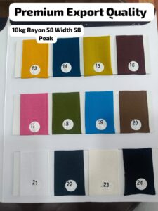 18kg Rayon 62 Peak 58 Width