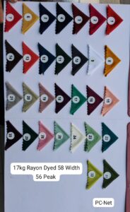 17kg Rayon 56 Peak 58 Width