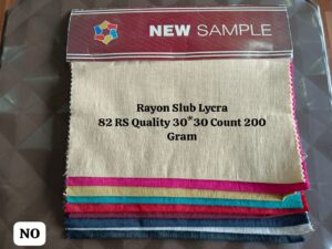 Rayon Slub Lycra 82RS Quality