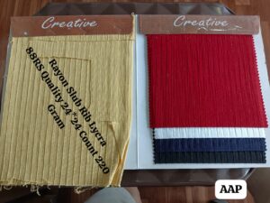 Rayon Slub Rib Lycra 52 Width