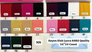 Rayon Slub Lycra 88 RS Quality