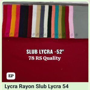 Rayon Slub Lycra 78RS Quality