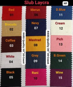 Rayon Slub Lycra 88RS Quality