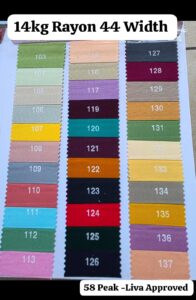 14kg Rayon 58 Peak Liva 44 Width
