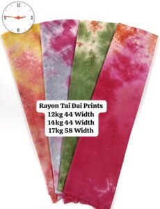 Rayon Tai Dai Prints Export Quality