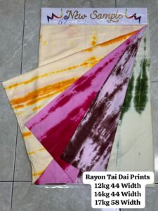 Rayon Tai Dai Prints Export Quality