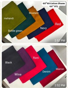 Premium Cotton Dhabu Dyed Fabrics