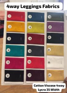 Cotton Viscose Lycra Leggings Fabrics