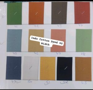 Indo Cotton Dyed 43 Width