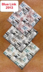 Blue Link Knitt Dobby Prints