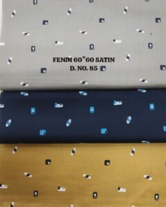 60*60 Cotton Satin Shirtings Prints