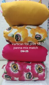 Orignal Viscose Vertican Top Bottom Design Foil